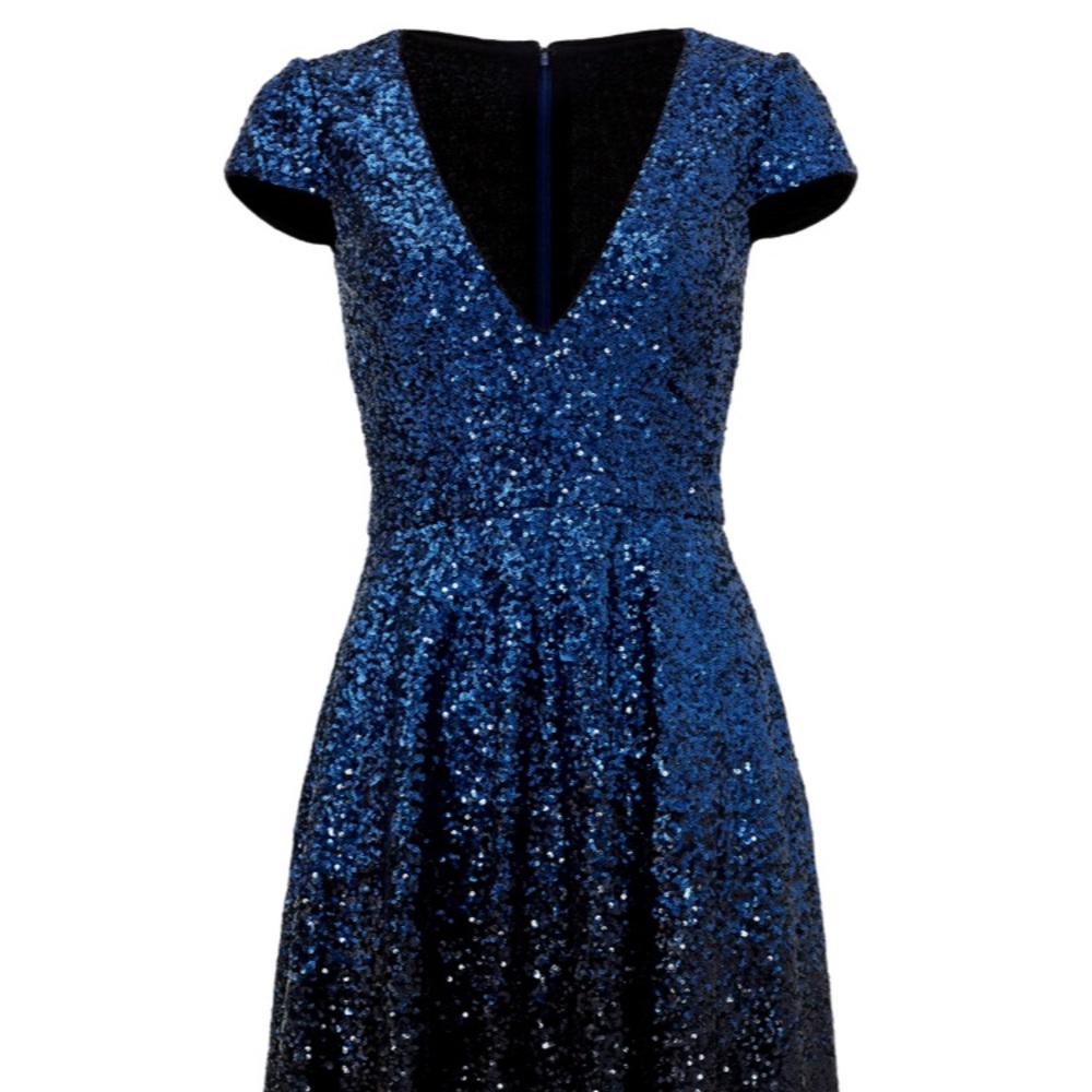 Badgley Mishka ombré sequin dress